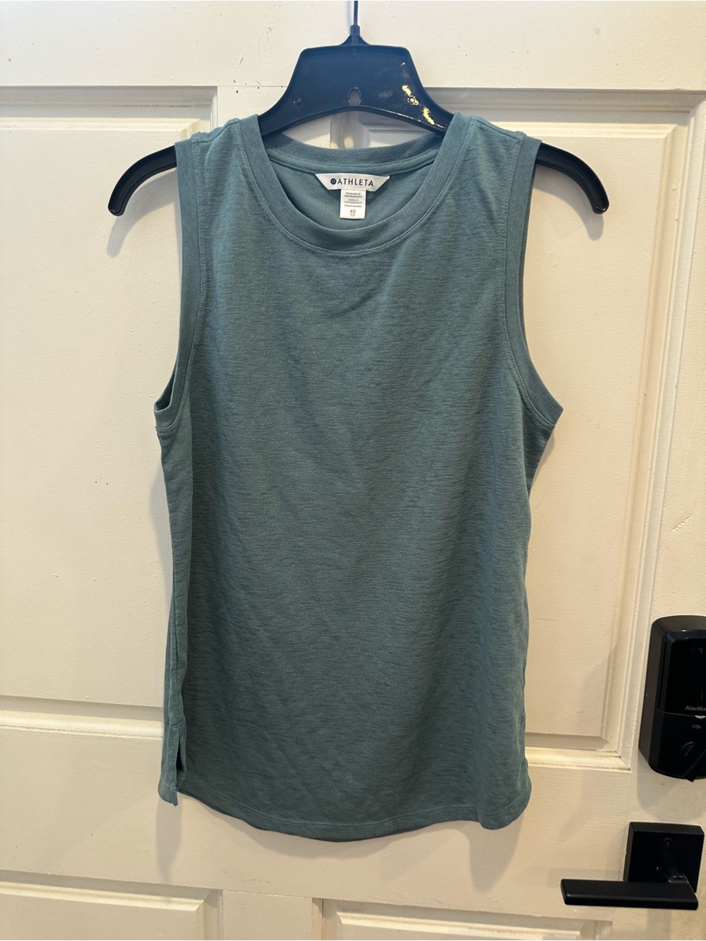 Athleta Sleeveless Crew Tank in Slate Green-Blue - Picture 2 of 5